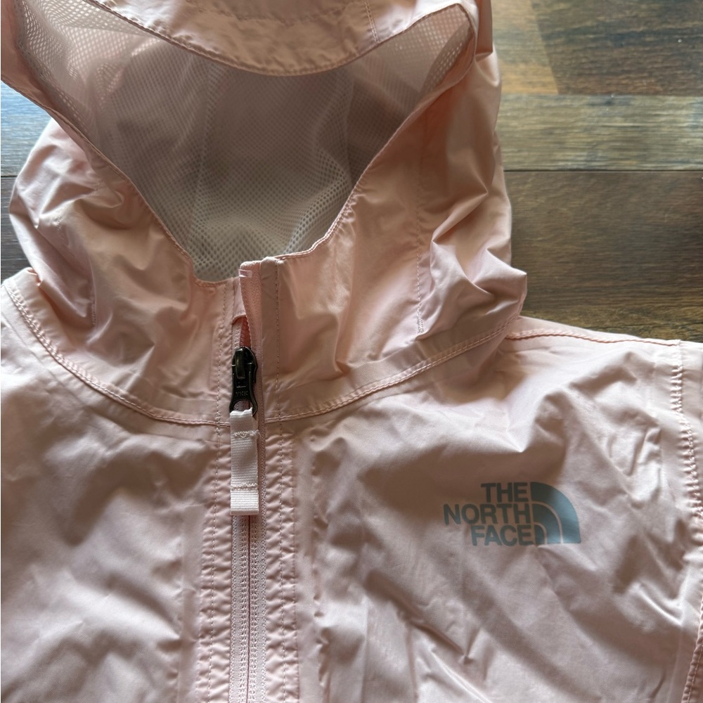 The North Face Pale Pink Hooded Windbreaker Jacket